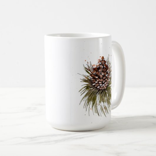 Mug Boue de pin d'hiver (Devant droit)