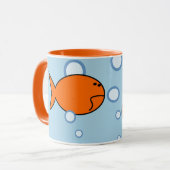 Mug Boue de poisson rouge personnalisée (Devant gauche)