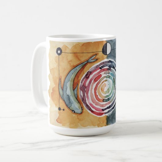 Mug Boue de poisson spirale (Devant gauche)