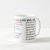 MUG BOUE DE RECETTES DE GÂTEAU MICRO-ONDES FACILE (Devant droit)