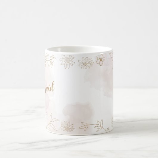 Mug Boue de servante rose et or (Centre)