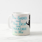 Mug Boue de sirène de sable et de mer (Devant gauche)