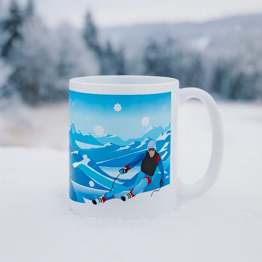 Mug Boue de ski de descente