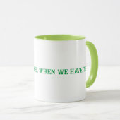 Mug Boue de thé verte (Devant droit)