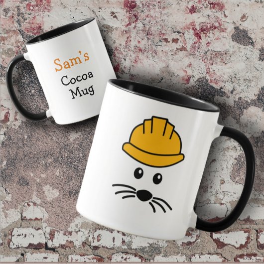 Mug Boue de travail personnalisable pour la constructi