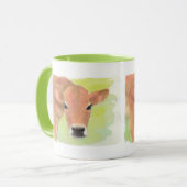 Mug Boue de vache aquarelle (Devant gauche)