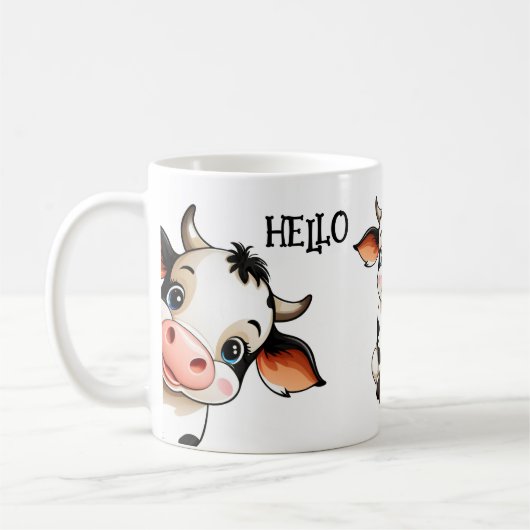 Mug Boue de vache mignonne (Gauche)