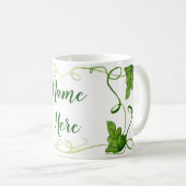 Mug Boue de vigne verte personnalisée (Devant droit)