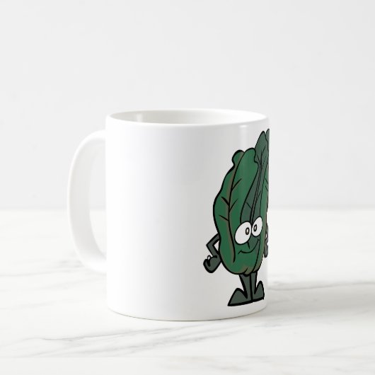 Mug Boue de visage d'épinards (Devant gauche)