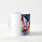 Mug Boue d'élégance d'aquarelle de minuit (Devant gauche)