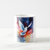 Mug Boue d'élégance d'aquarelle de minuit (Centre)
