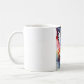 Mug Boue d'élégance d'aquarelle de minuit (Gauche)