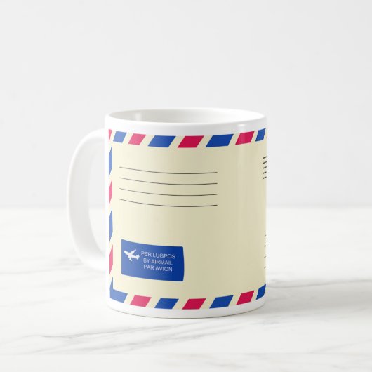 Mug Boue d'enveloppe de courrier (Devant gauche)