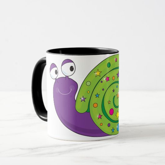 Mug Boue d'escargot décorée (Devant gauche)