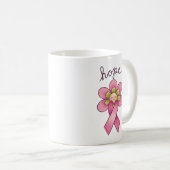 Mug Boue d'espoir - Sensibilisation au cancer (Devant droit)