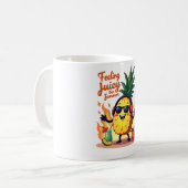 Mug Boue d'été à ananas juteux tropical (Devant gauche)