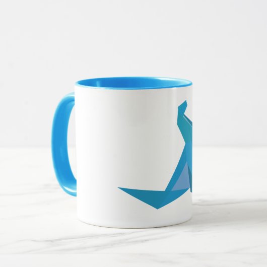 Mug Boue d'été Origami Seal (Devant gauche)