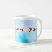 Mug Boue d'Oiseaux d'Origami (Devant droit)