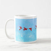 Mug Boue d'Oiseaux d'Origami (Gauche)