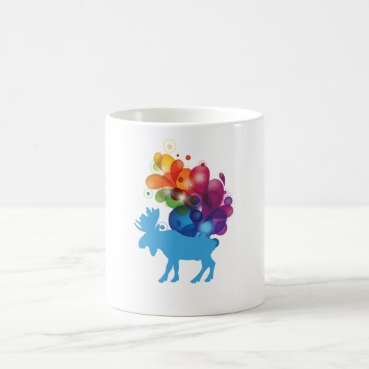 Mug Boue d'orignal Abstraite (Centre)