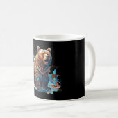 Mug Boue d'ours grizzli polygonale pour toute l'année (Devant droit)