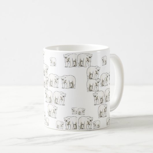 Mug Boue d'ours polaire (Devant droit)