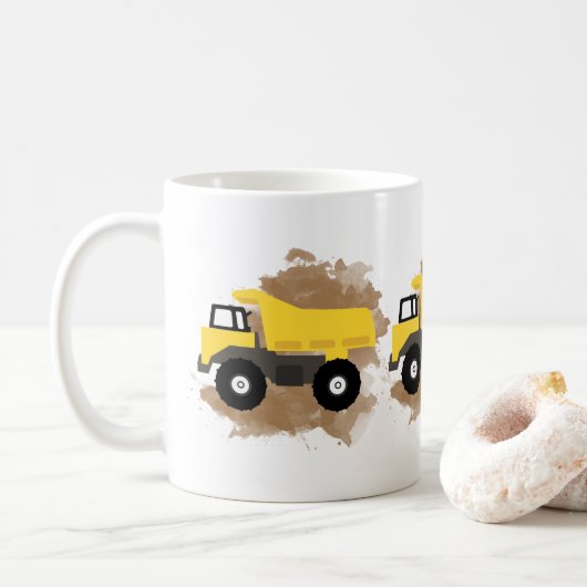 Mug Boue du véhicule de construction de camion de pomp (Avec donut)