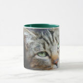 Mug Boue d'yeux de chat vert (Centre)