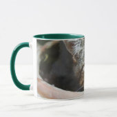 Mug Boue d'yeux de chat vert (Gauche)