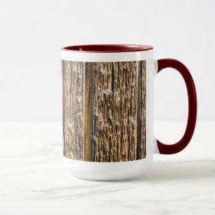 Mug Boue en bois de clôture patinée