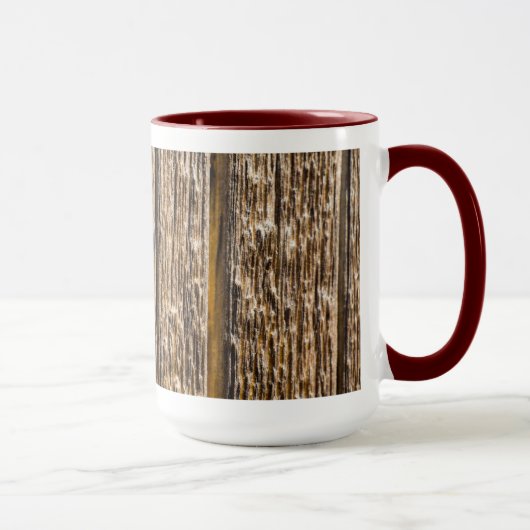 Mug Boue en bois de clôture patinée (Droite)