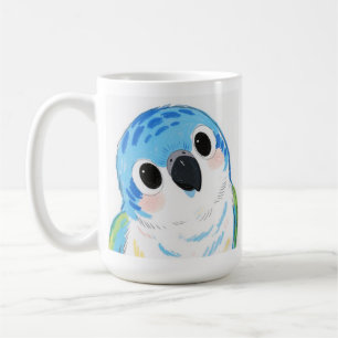 Mug Boue en céramique de perroquet bleu adorable