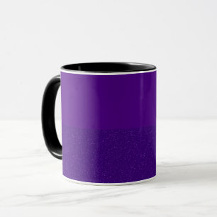 Mug Boue en céramique violet fractionnée horizontale -
