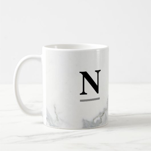 Mug Boue initiale de marbre (Gauche)