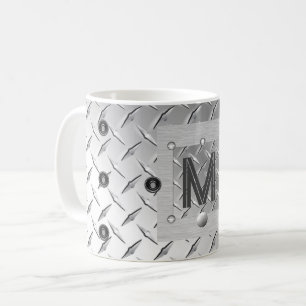 Mug Boue initiale en métal et acier