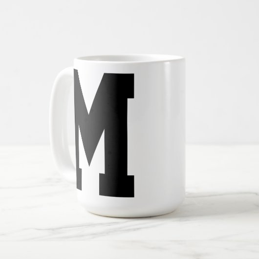 Mug Boue initiale personnalisée (Devant gauche)