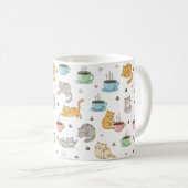 Mug Boue Motif de café et de chats (Devant droit)
