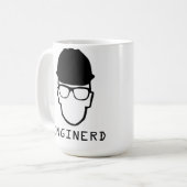 Mug Boue nerd d'ingénierie inerte (Devant gauche)