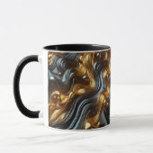 Mug Boue noire en satin de luxe (Gauche)