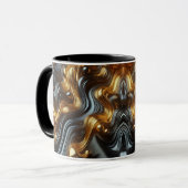 Mug Boue noire en satin de luxe (Devant gauche)