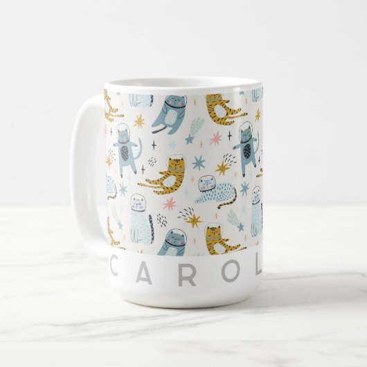 Mug Boue personnalisée pour enfants - Nom personnalisé (Devant gauche)