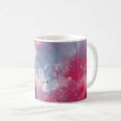 Mug Boue photo Magenta Watercolor Splash & Splatz (Devant droit)