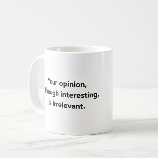 Mug Boue pragmatique (Devant gauche)