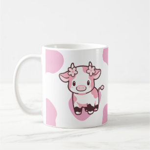 Mug Boue rose mignonne de fraise avec nom