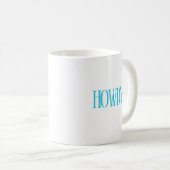 Mug Boue sud Howdy en bleu et jaune (Devant droit)