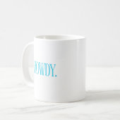 Mug Boue sud Howdy en bleu et jaune (Devant gauche)