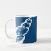 Mug Boue vintage de coquille de mer spirale (Gauche)