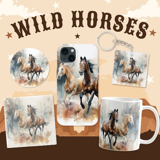 Mug Boue Western Wild Horse