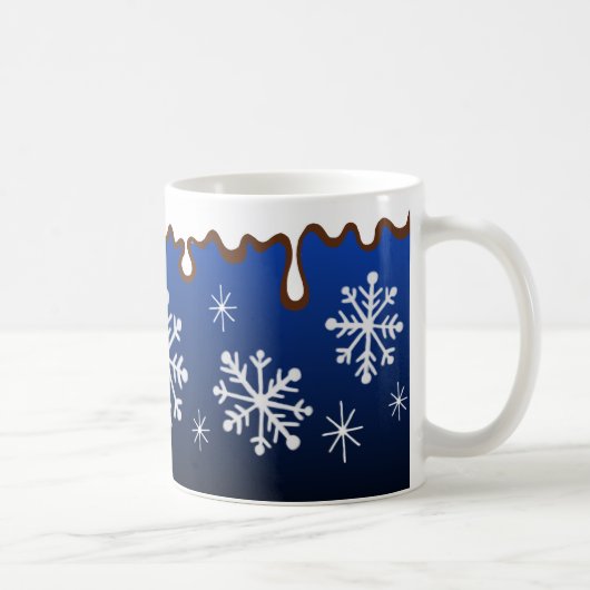 Mug Bouée de flocons bleus (Droite)
