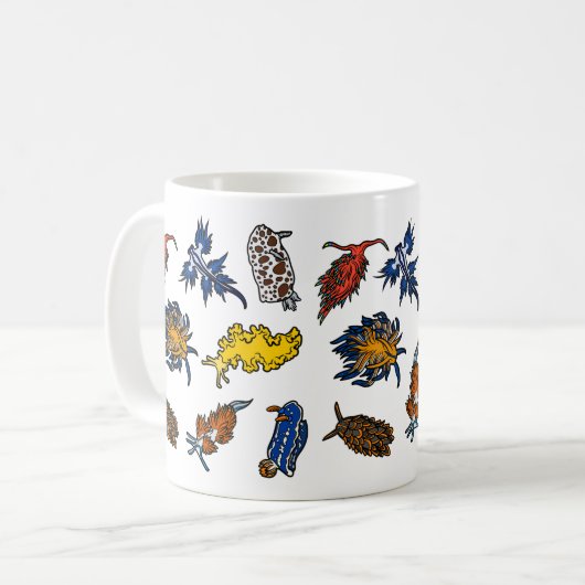 Mug Boues de mer Nudibranche (Devant gauche)